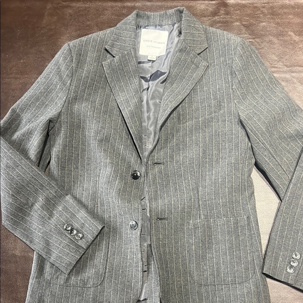 Janie and Jack Boys Gray Sport Coat with Tailored Fit